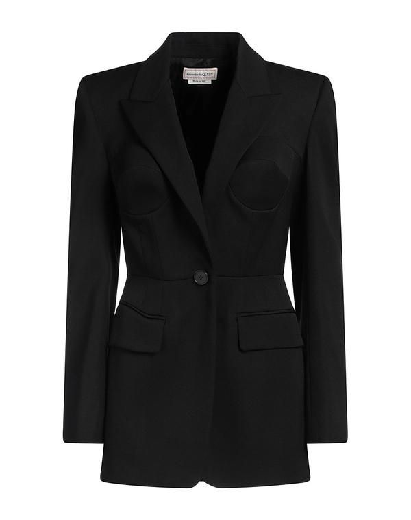 マックイーン レディース アウター ジャケット・ブルゾン テーラードジャケット MCQUEEN Black ブラック