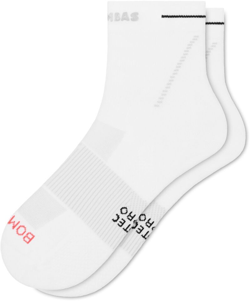 ボンバス メンズ アンダーウェア 靴下 Bombasolid Run Pro Quarter Socks White ホワイト 7,336円