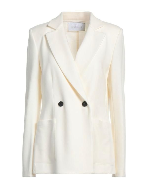 ハリス ワーフ ロンドン レディース アウター ジャケット・ブルゾン テーラードジャケット HARRIS WHARF LONDON Off White オフホワイト
