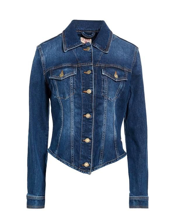 ゲス レディース アウター ジャケット・ブルゾン デニムブルゾン GUESS Blue ブルー