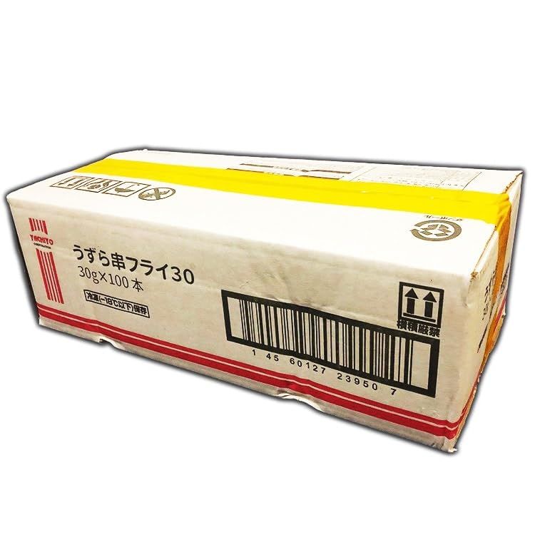 八千代)うずら串フライ 2個串 30G 100食入 冷凍【10個セット】