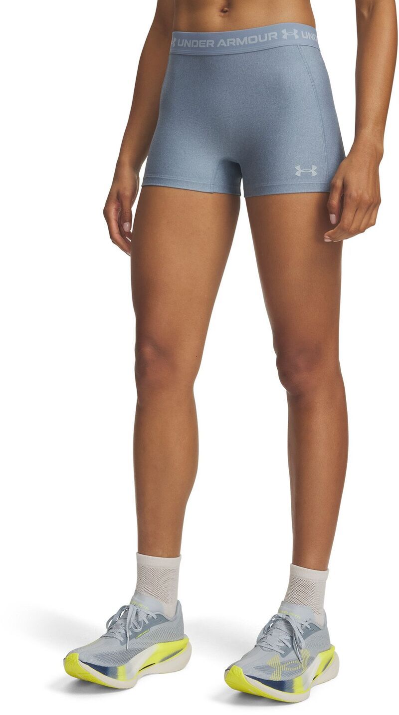 アンダーアーマー レディース ボトムス ハーフパンツ・ショーツ ショートパンツ Under Armour Womens HeatGear Shorty 3 Shorts Blue Wind Light