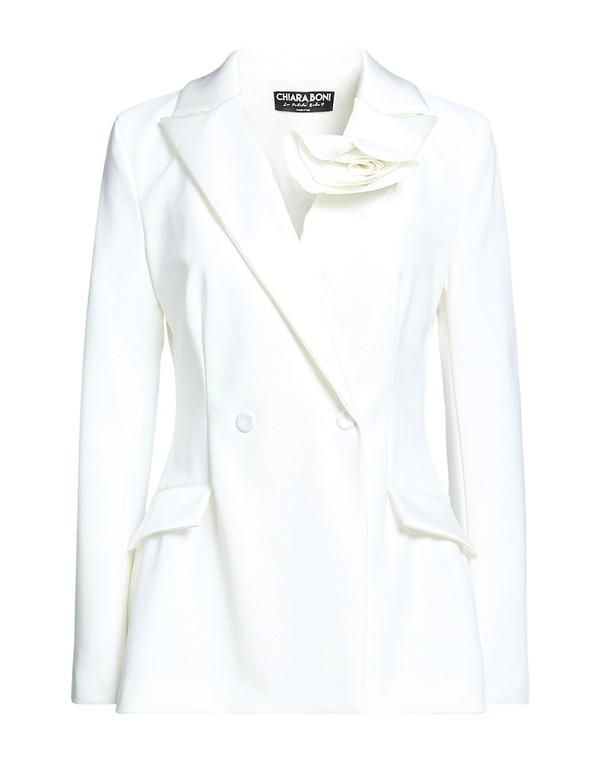 チアラ ボニ プティ ローブ レディース アウター ジャケット・ブルゾン テーラードジャケット CHIARA BONI LA PETITE ROBE White ホワイト
