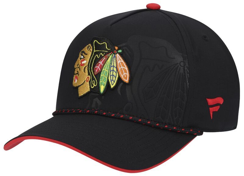 ファナティクス メンズ アクセサリー 帽子 Fanatics NHL Adult Chicago Blackhawks Black 2026 Draft AFrame Snapback Adjusta