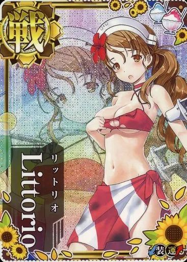 中古】艦これアーケード Littorio(水着mode)(中破)(装甲↓)(運