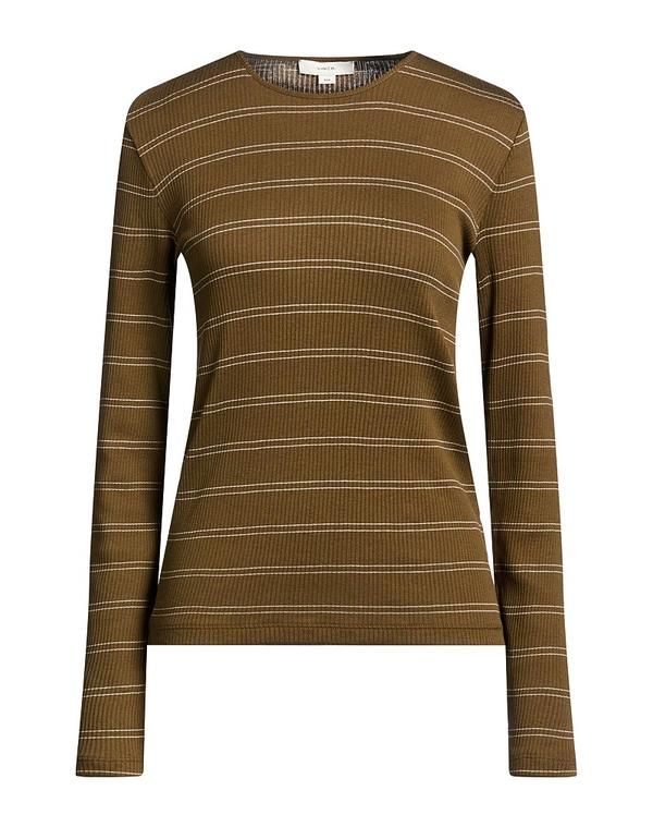 ヴィンス レディース トップス Tシャツ VINCE Military Green グリーン