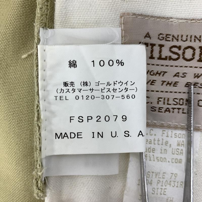 FILSON パンツ サイズ34 中古 中古】FILSON シングルティンパンツ サイズ34 ベージュ フィルソン[92