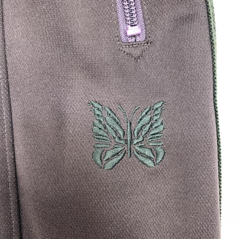 中古】NEEDLES ヒザデルトラックパンツ サイズS パープル×グリーン