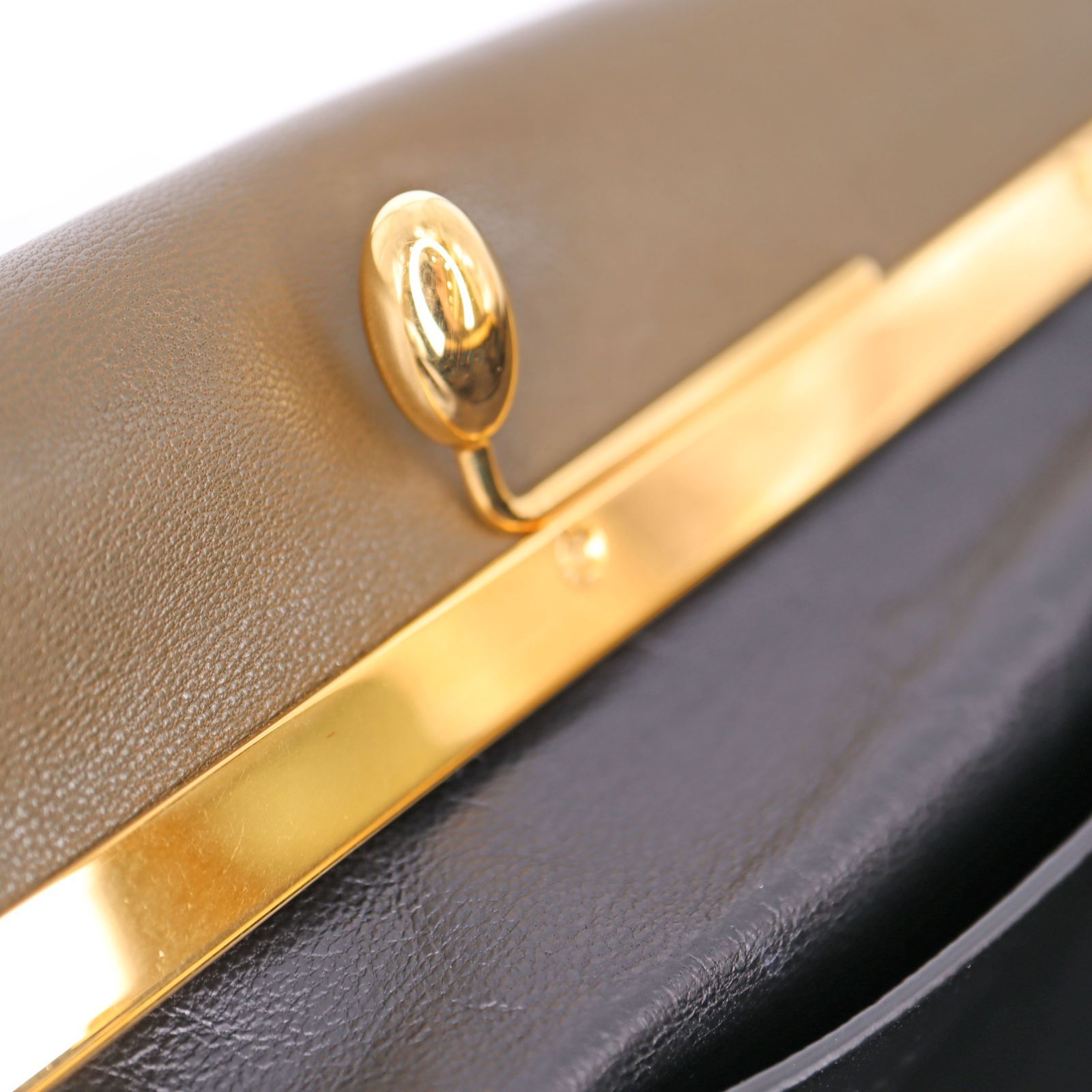 中古】 JILSANDER ジルサンダー スクエアクラッチバッグ レザー