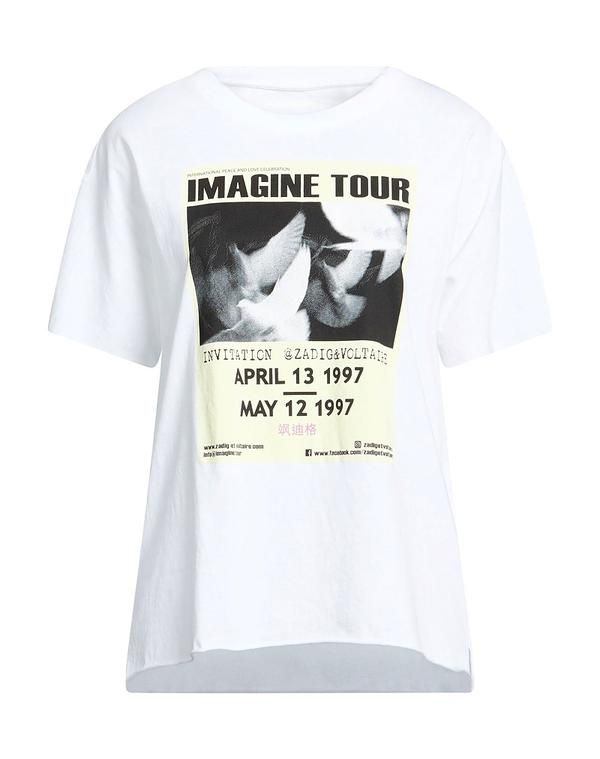 ザディグ エ ヴォルテール レディース トップス Tシャツ ZADIGVOLTAIRE White ホワイト