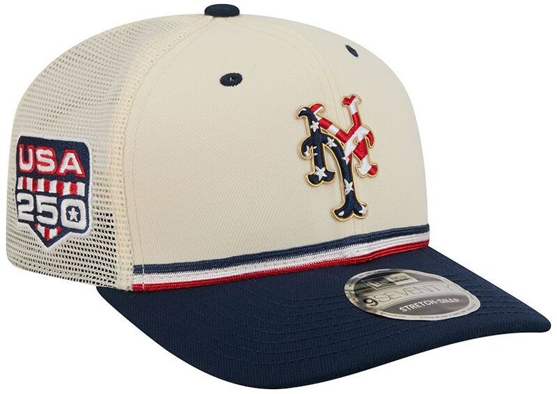 ニューエラ メンズ アクセサリー 帽子 New Eradult New York Mets 4th of July 9Seventy Adjustable StretchSnap Trucker Ha