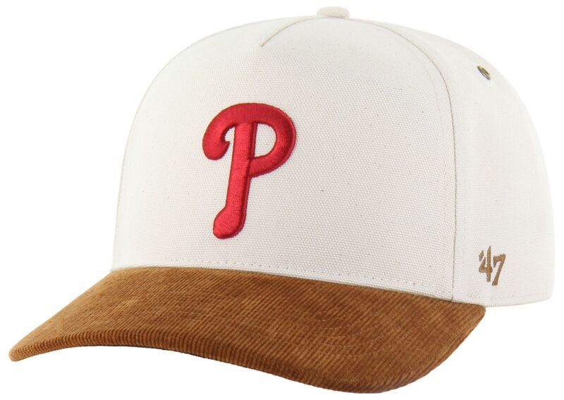 カーハート メンズ アクセサリー 帽子 Carhartt x 47 Carhartt x 47 Adult Philadelphia Phillies Cream Undyed Hitch Adjus