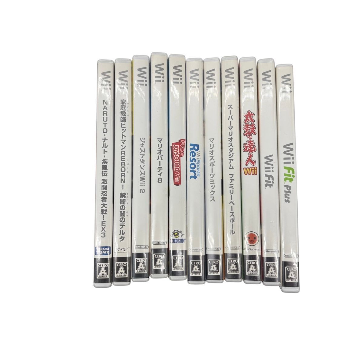 ♪0204 Wii ソフト まとめ ジャンク品 11点セット中古 カセット ナルト