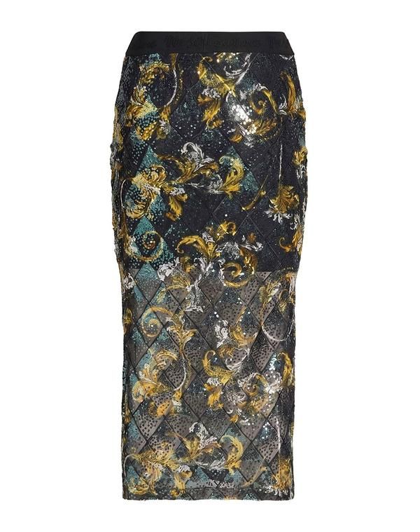 ヴェルサーチ レディース ボトムスカート VERSACE JEANS COUTURE Dark Green グリーン
