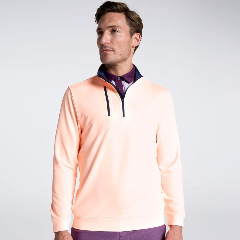 ウォルターヘーゲン メンズ アウター ジャケット・ブルゾン Walter Hagen Mens Performance 11 All Season Welt 14 Zip Neon Peach ピーチ
