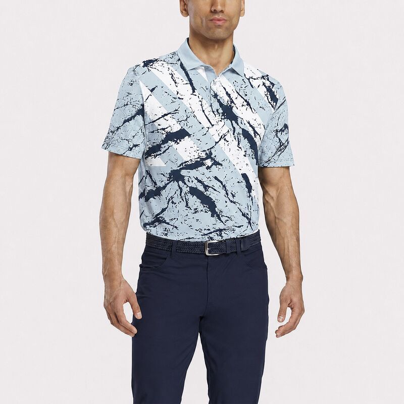 リーボック メンズ トップス ポロシャツ プリント Reebok Mens Blacktoprint Golf Polo Athletic BlueVector NavyPeri Blue ネイビー 18,091円