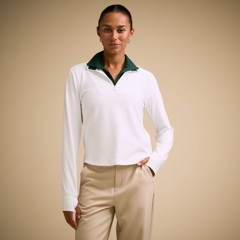 キャリー レディース アウター ジャケット・ブルゾン CALIA Womens Golf Textu red 14 Zipure White ホワイト