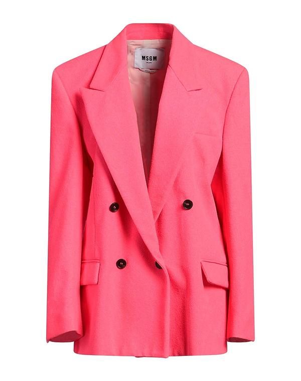 エムエスジイエム レディース アウター ジャケット・ブルゾン テーラードジャケット MSGM Fuchsia フューシャ