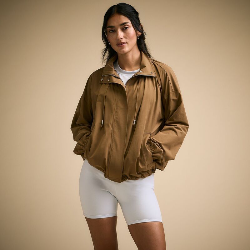 キャリー レディース アウター ジャケット・ブルゾン スタンドネック CALIA Womens Funnel Neck Full Zip Jacket Kangaroo