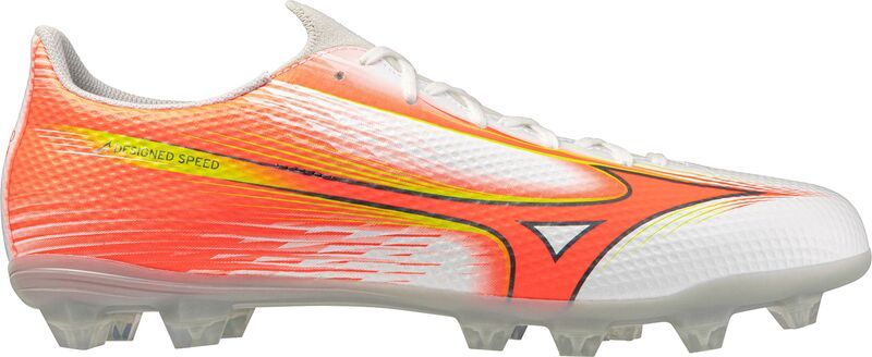 ミズノ メンズ シューズ スニーカー Mizuno Alpha II Select FG Soccer Cleats WhiteOrange ホワイト