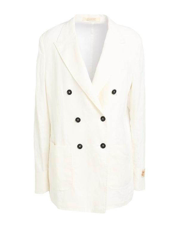 マッシモアルバ レディース アウター ジャケット・ブルゾン テーラードジャケット MASSIMO ALBA Ivory アイボリー