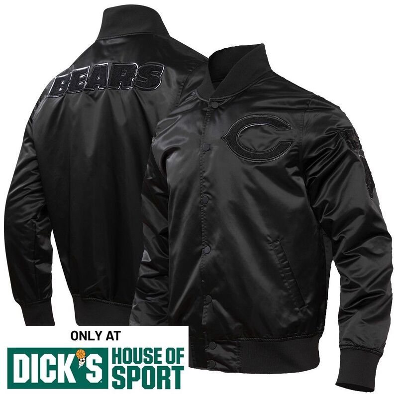 プロスタンダード メンズ アウター ジャケット・ブルゾン サテン Pro Standard Mens Chicago Bears Black Satin Jacket NoColor ブラック