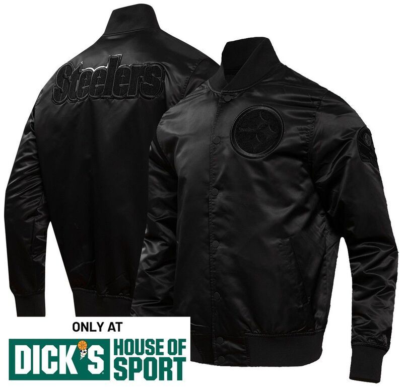 プロスタンダード メンズ アウター ジャケット・ブルゾン Tシャツ サテン Pro Standard Mens Pittsburgh Steelers Black Satin Jacket NoCol
