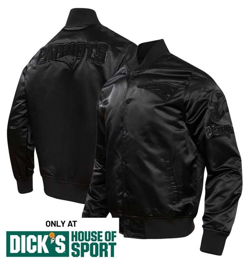 プロスタンダード メンズ アウター ジャケット・ブルゾン サテン Pro Standard Mens New England Patriots Black Satin Jacket NoColor ブ