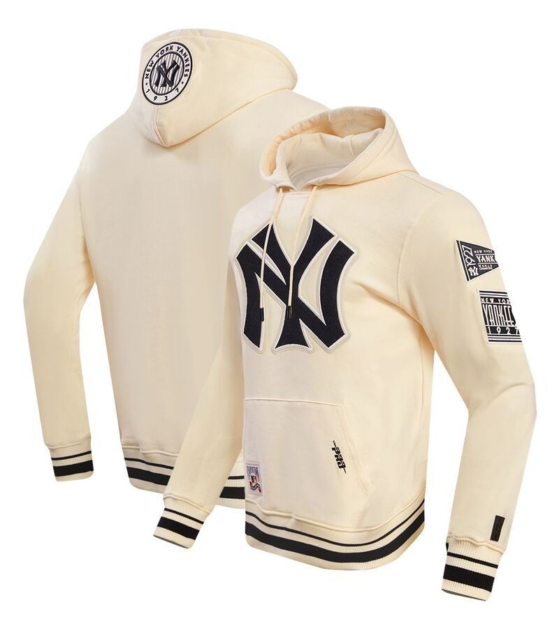 プロスタンダード メンズ アウター パーカー・スウェット Pro Standard Mens New York Yankees Cream Classic Retro Pullover Hoodie