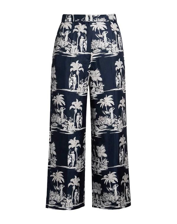 マックスマーラ レディース ボトムス カジュアルパンツ ワイドパンツ MAX MARA STUDIO Navy ネイビー