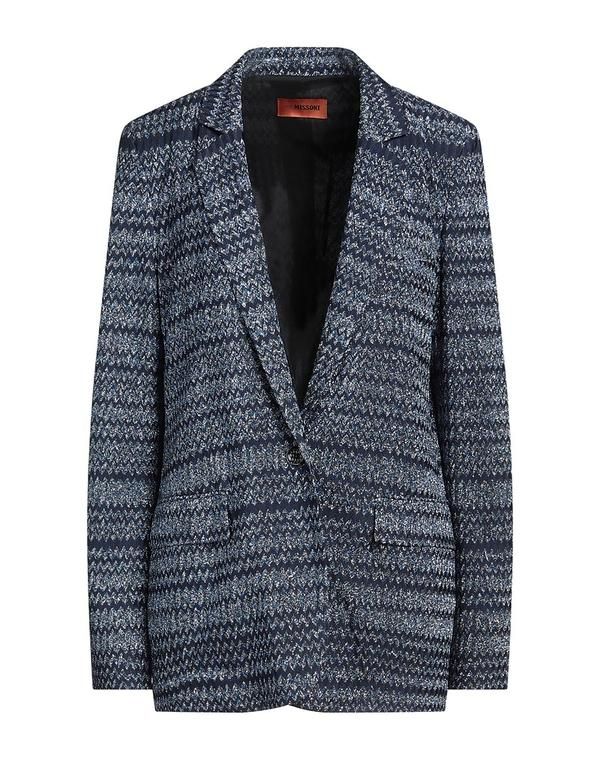 ミッソーニ レディース アウター ジャケット・ブルゾン テーラードジャケット MISSONI Midnight Blue ブルー