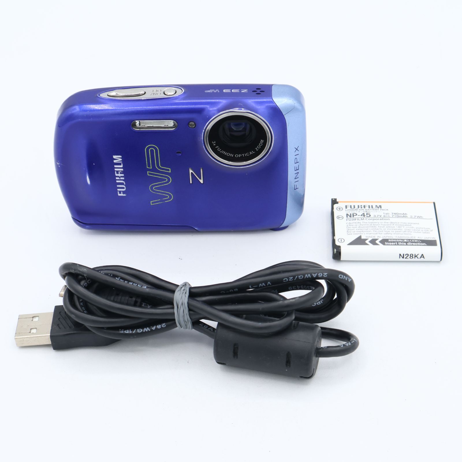 FUJIFILM フジイルム デジタルカメラ FinePix(ファインピックス) Z33WP 1000万画素 ズーム光学3倍 ブルー FX-Z33WPBL #260703_9U762908