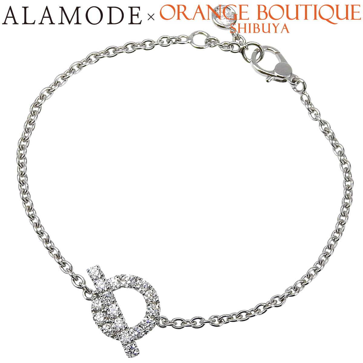 HERMES(エルメス) フィネス ブレスレット ダイヤモンド ホワイトゴールド K18WG 3.7g ブレスレット アクセサリー ジュエリー 18PD シルバー銀 レディース 40802203116【中古】【アラモード】