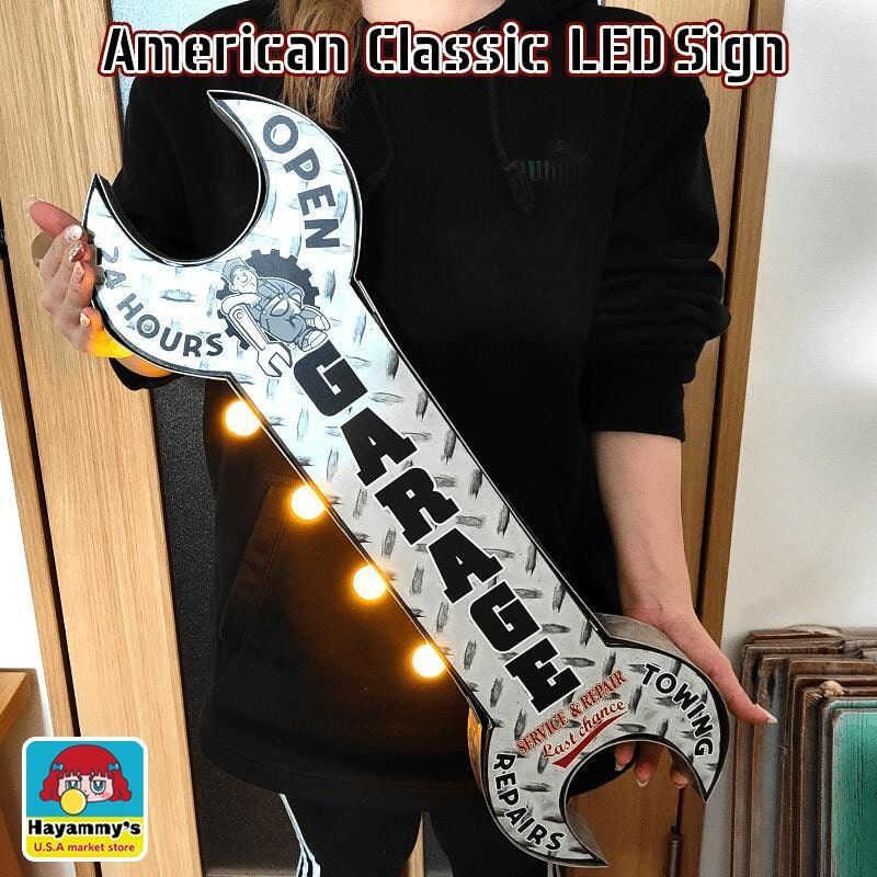 電飾看板 ガレージ アメリカン クラシック LED Sign GARAGE ガレージグッズ おしゃれ 雑貨 インテリア お店 壁掛け アメリカン かわいい 店舗 カフェ バー 6,864円