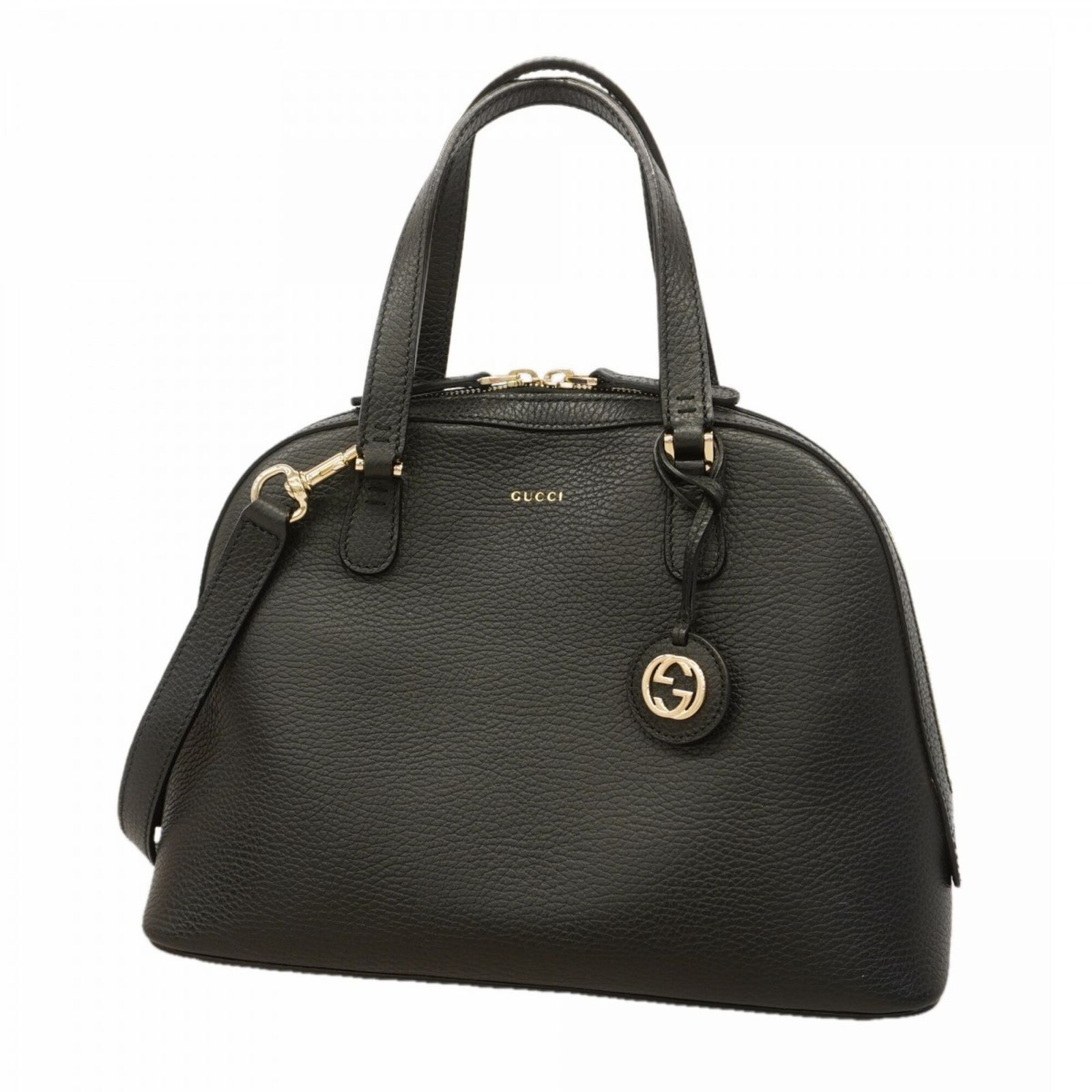 グッチ(Gucci) グッチ ハンドバッグ レディダラー 388560 レザー ブラック シャンパン 2wayバッグレディース P3230985