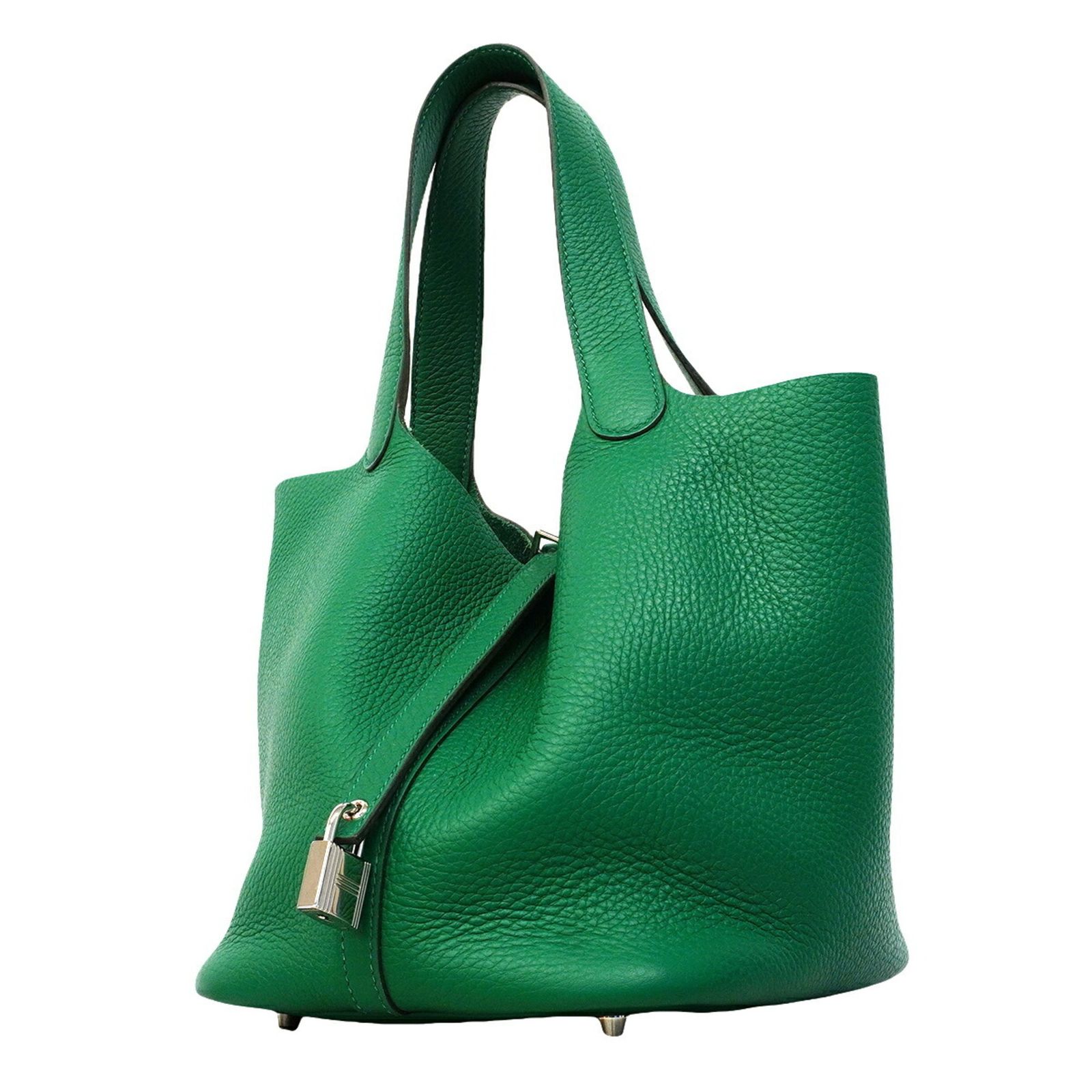 エルメス(Hermes) エルメス ハンドバッグ ピコタンロックMM トリヨンクレマンス ヴェールヴェルティゴ W刻印レディース P3214024