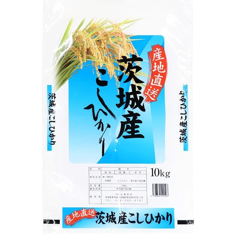 茨城産 こしひかり 令和7年産 10KG 常温【10個セット】