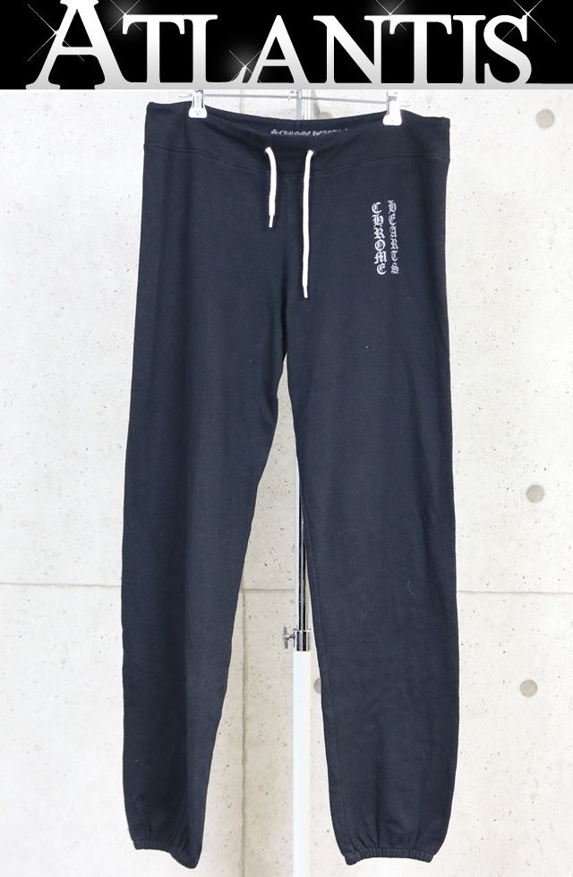CHROME HEARTS 新宿店 クロムハーツ オールドイングリッシュ ロゴ スウェットパンツ メンズ size:M 黒 31603
