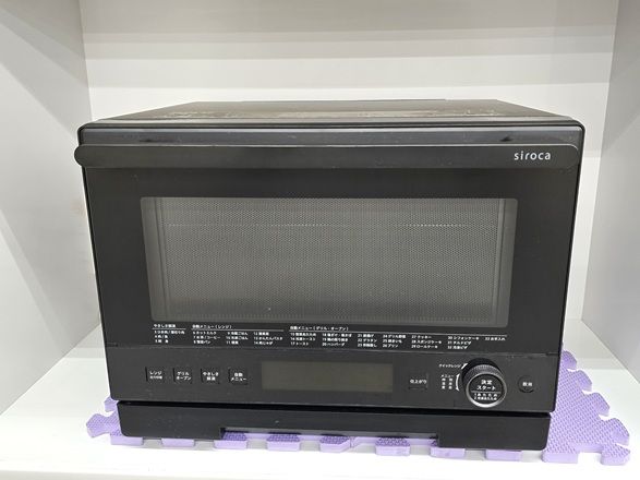 【中古品】 シロカ siroca オーブンレンジ 20L 50/60Hz共用 縦開き 庫内フラット SX-20G151 2022年製 ○YR-20225○