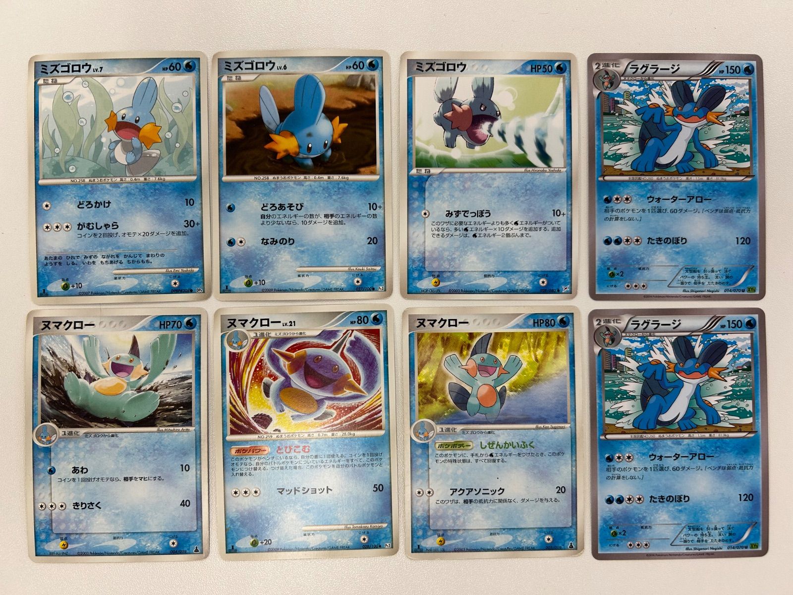 ミズゴロウ ヌマクロー ラグラージ 8枚セット - メルカリ
