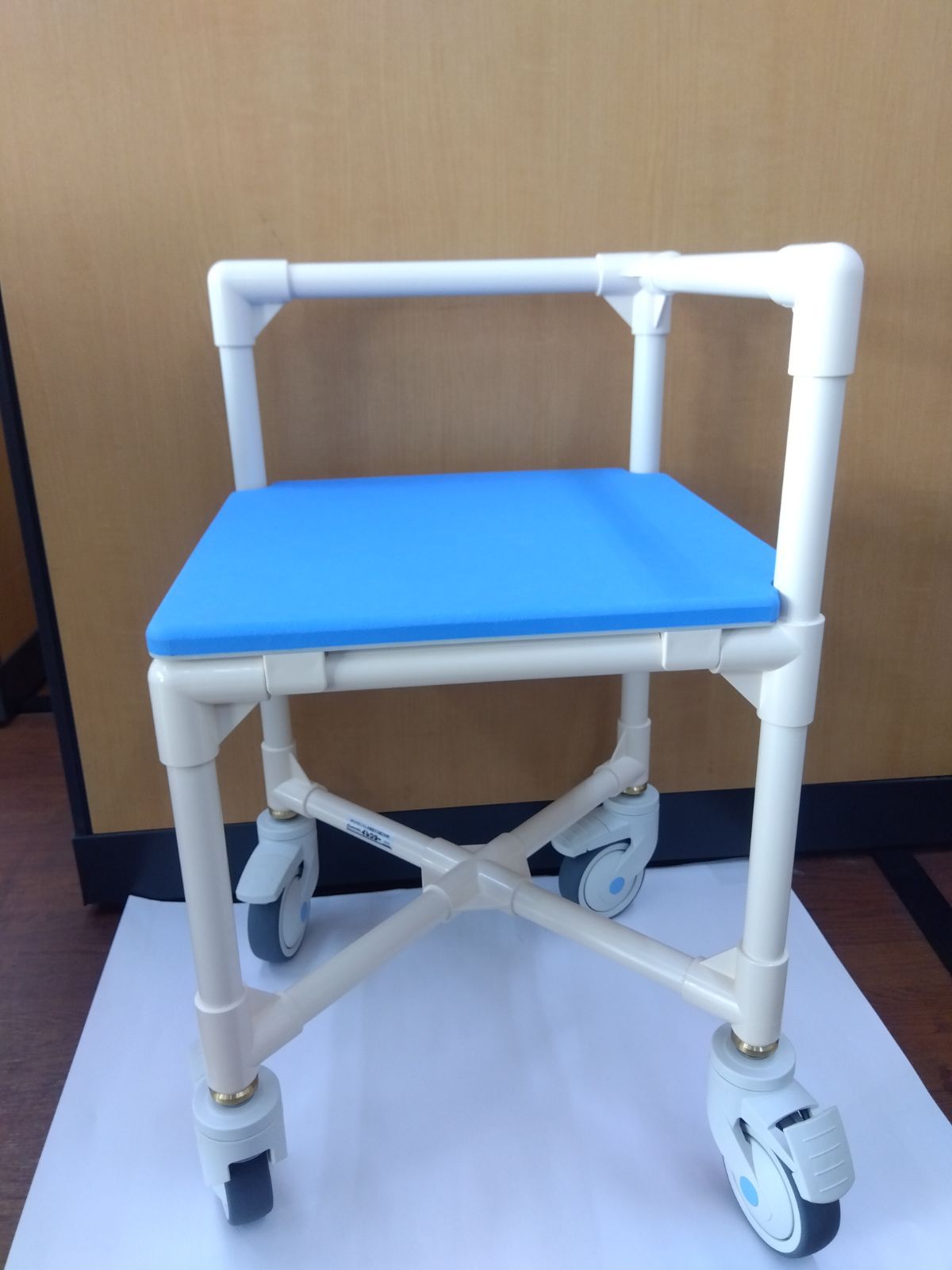 新品・未使用【入浴補助用具】シャワーキャリーL型　セミオーダー品　矢崎化工　福祉用具　介護用品　キャスター付き