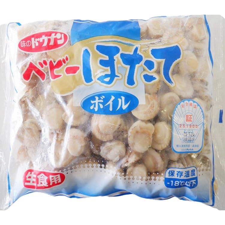 限)ベビーほたて 生食用M(100-150) 1KG 冷凍【10個セット】
