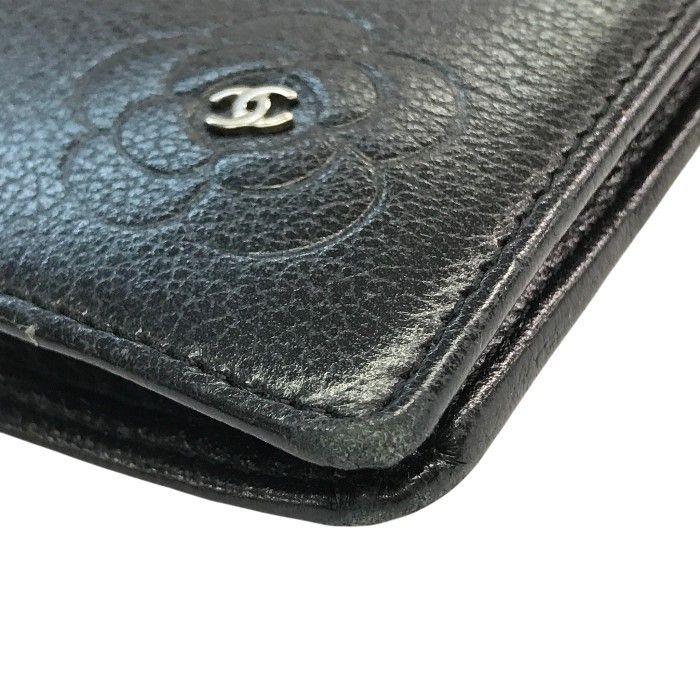 CHANEL シャネル 長財布 レディース 2つ折り レザー カメリア ココ