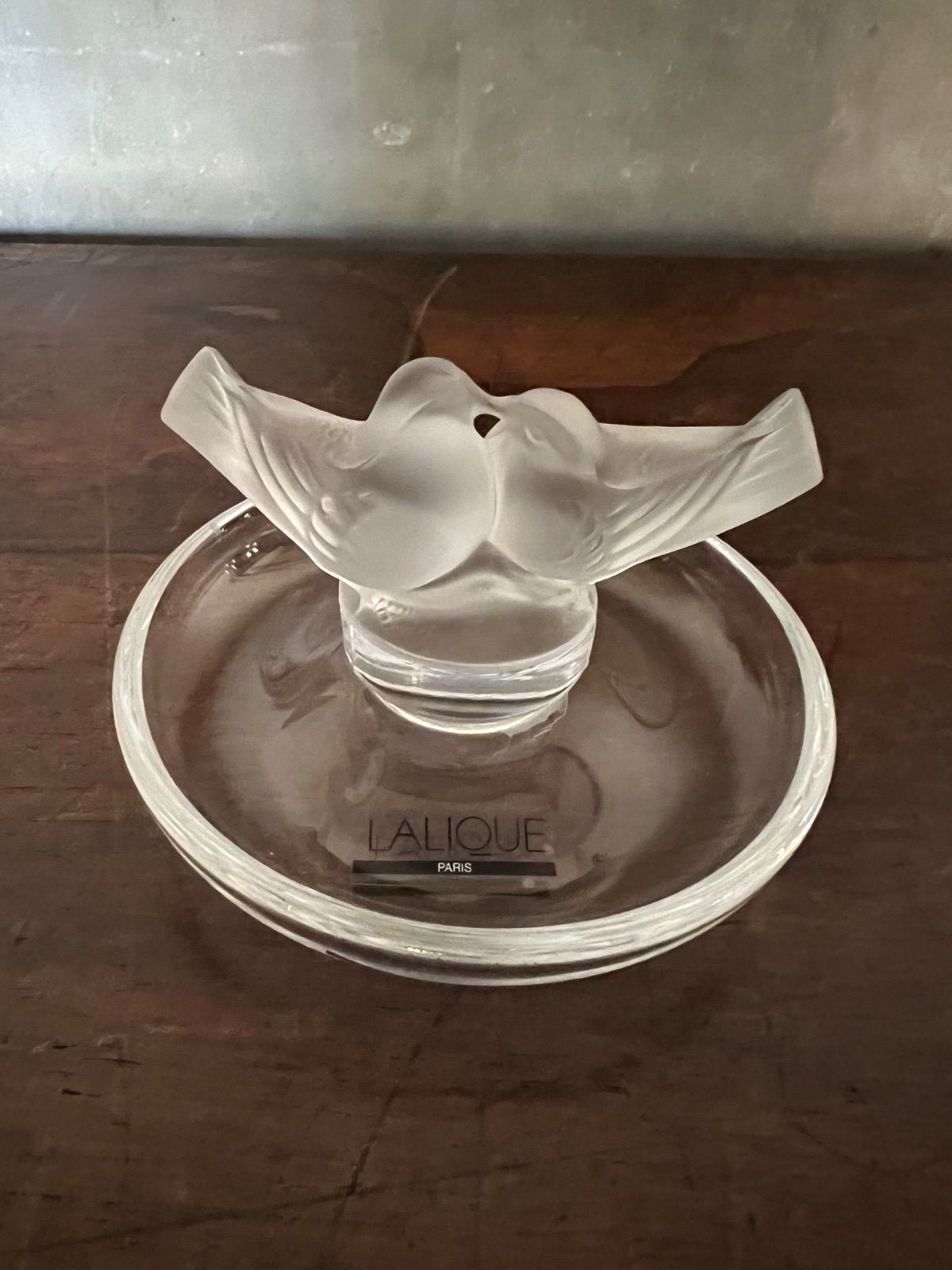 ラリック （LALIQUE）「ドゥ・コロンブ」小鳥 ジュエリートレイ