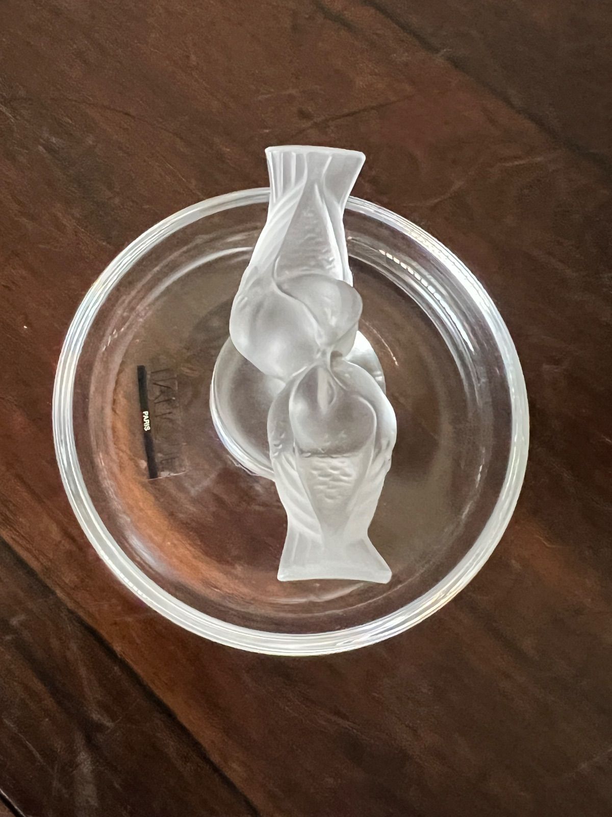 ラリック （LALIQUE）「ドゥ・コロンブ」小鳥 ジュエリートレイ