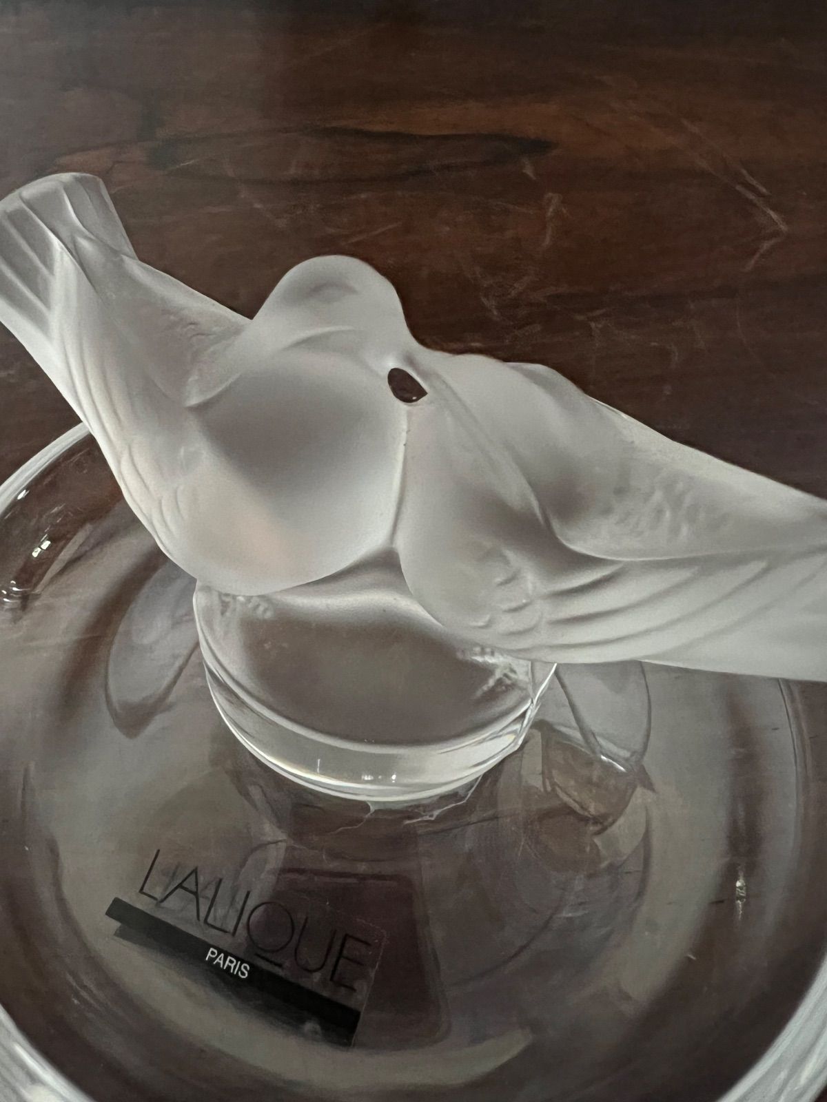 ラリック （LALIQUE）「ドゥ・コロンブ」小鳥 ジュエリートレイ