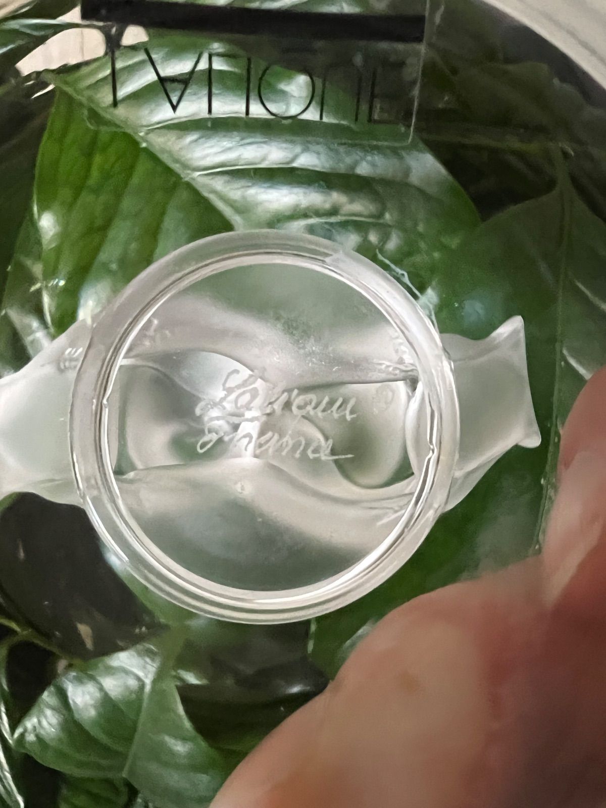 ラリック （LALIQUE）「ドゥ・コロンブ」小鳥 ジュエリートレイ