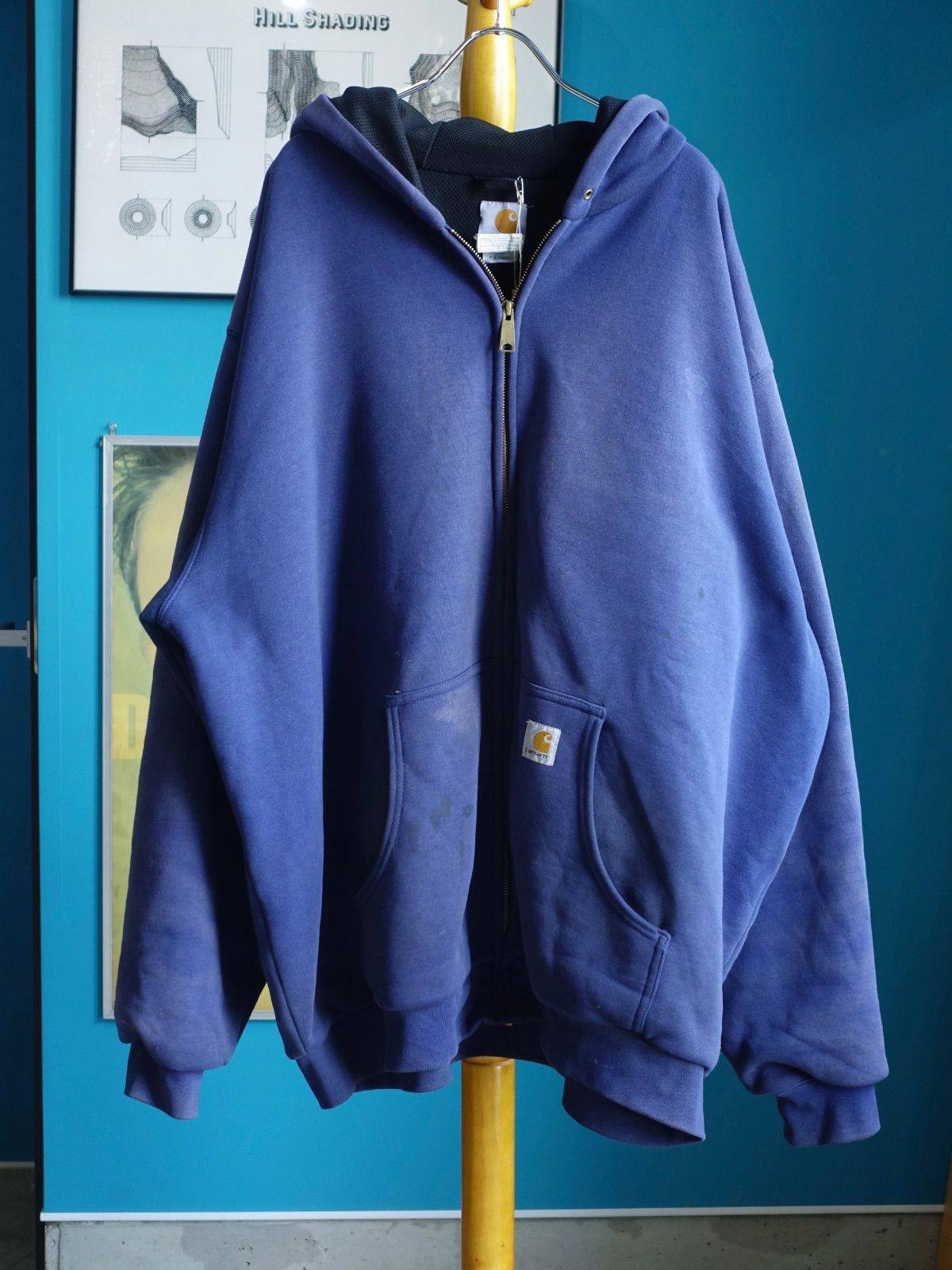00s Carhartt Zip-up Hoodie カーハート ジップパーカー ネイビー アメカジ