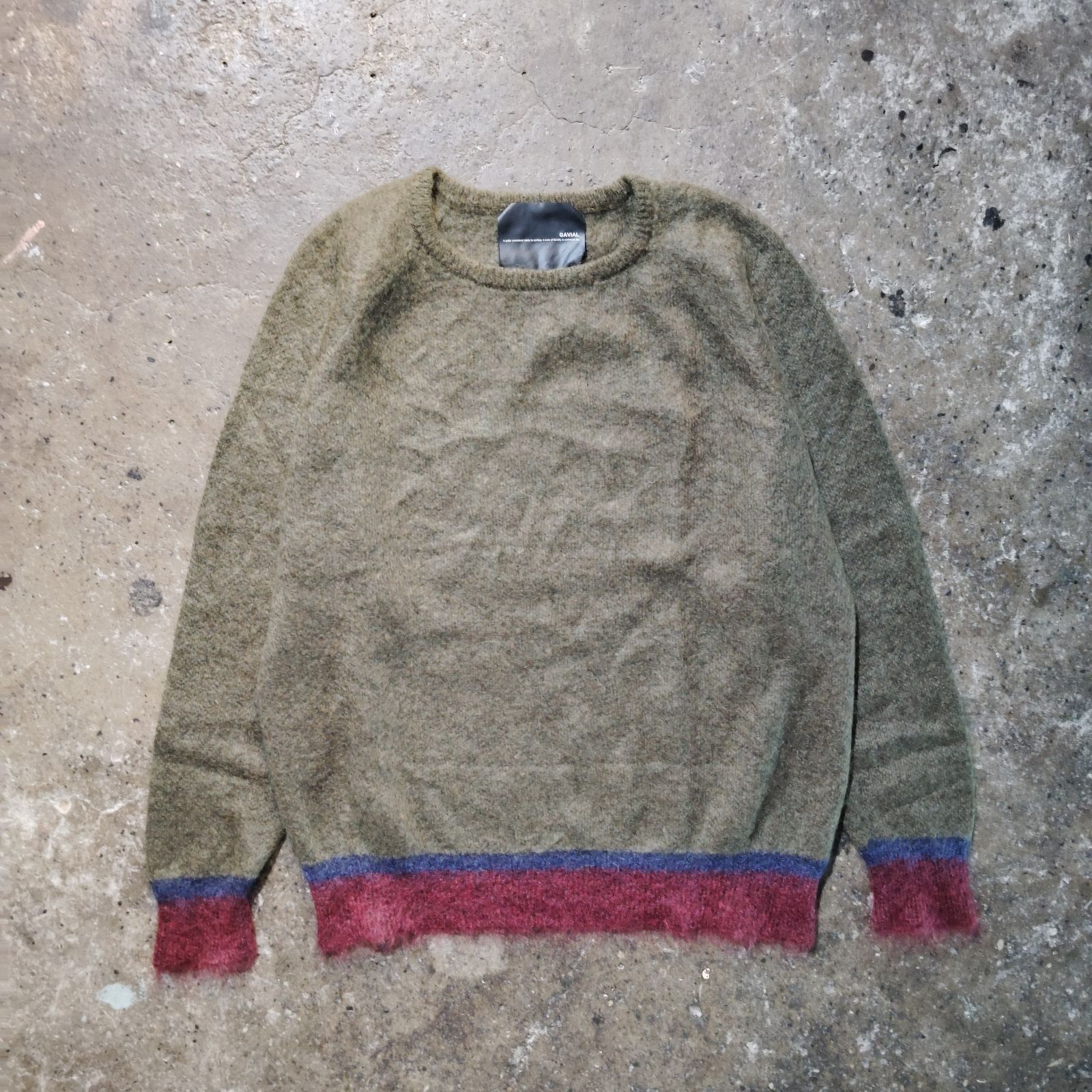 GAVIAL 21aw モヘヤニット 裾切替 ガヴィル 2021aw GVL-21AWT-0486