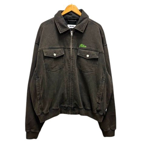パレス Palace LUCKY P JAKET ブルゾン ジャケット コットン ワンポイント ロゴ刺繍 長袖 XL 茶 ブラウン
